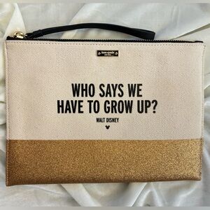 Kate Spade x Disney Canvas Clutch Purse